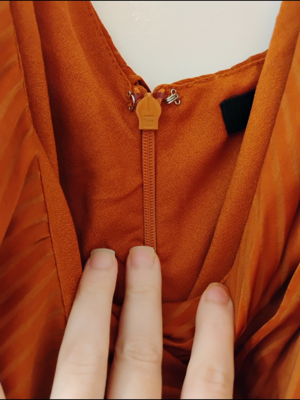 NBD Ruffle Dress in Rust Orange - Picture 4 of 4
